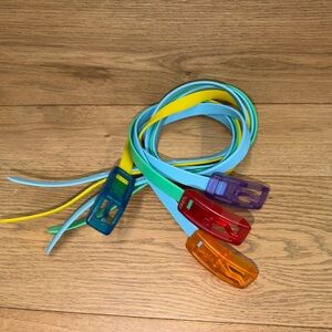 Vibrant Multicolor Men's Belt Set